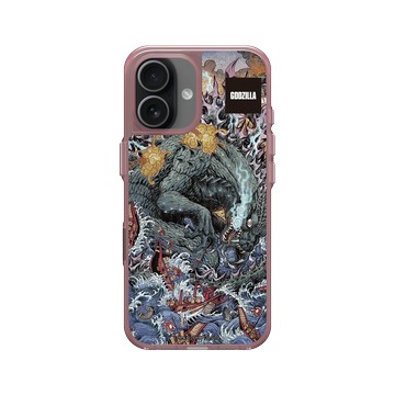 iPhone 17 Clear (相機按鈕) 晶醺玫 - 哥吉拉 Godzilla - 海上大戰