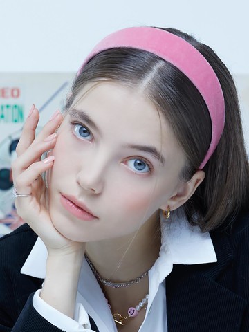 Velvet Headband [Pink]