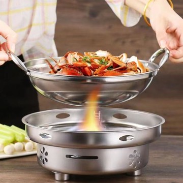 防風大號酒精爐火鍋爐底座小火鍋宿舍酒精鍋飯店酒店家用干鍋爐子