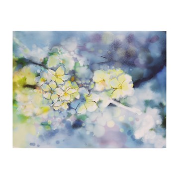 24mama 掛畫 單聯式 抽象 藝術 植物花卉 杏樹花 春天優雅夏天 30x40cm  無框畫