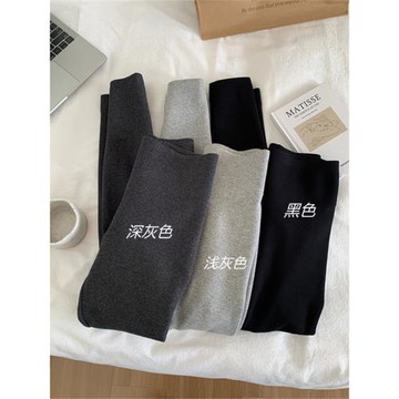 保暖打底褲~！緊身加絨外穿！秋冬休閑百搭棉質九分小腳褲 瑜伽褲