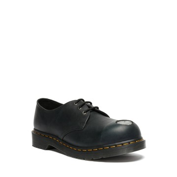 Dr. Martens 馬汀 1461 金屬圖案黑色女款皮革牛津鞋