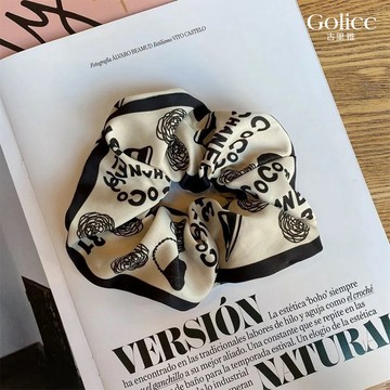 【Gulicc】髮圈 法式小香風 鍛面 大腸髮圈