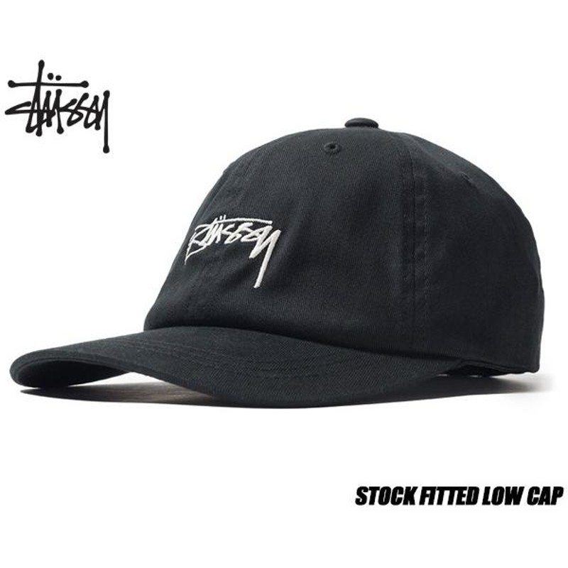 ステューシー ローキャップ STUSSY STOCK FITTED LOW CAP BLACK 131859