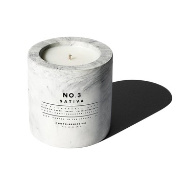 【美國 Photogenics+Co. 】前衛時尚香氛品牌 NO.3 SATIVA 苜蓿 混凝土香氛蠟燭