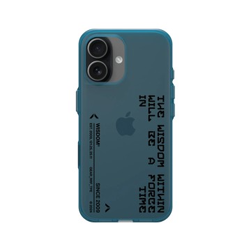 iPhone 17 Clear (相機按鈕) 夜幕藍 - WISDOM - TIME SIGN