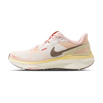 Nike Air Zoom Structure 25 女 米黃棕 緩震 網布 透氣 氣墊 慢跑鞋 HV5987-121