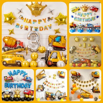 💕可娜的夢想角落💕挑戰最低價 【豪華車車套餐組】🌟生日派對佈置 派對氣球 寶寶周歲慶祝 鋁膜氣球 收涎🌟