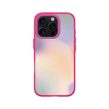 iPhone 16 Pro Clear 粉漾桃 - 石紋與渲染 / Marble & Dreamy Gradient - 輕舞光暈