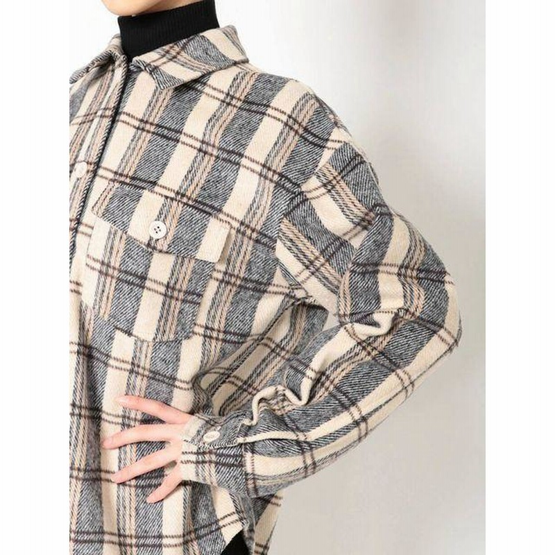 希少❣️Atelier GG 縮み加工あり　チェックシャツ　黄色系　サイズ1ハーフ ジェイダ GYDA raised fabricチェックシャツ 羽織り チェック