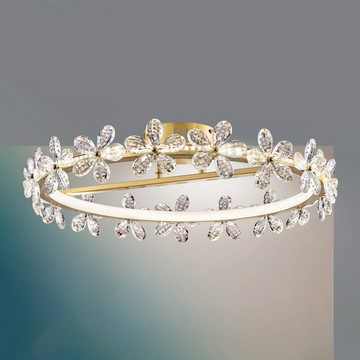 60W水晶遙控半吸頂燈 C03-13-60731