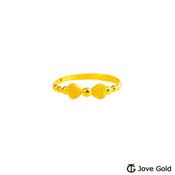 JoveGold漾金飾 情意黃金戒指