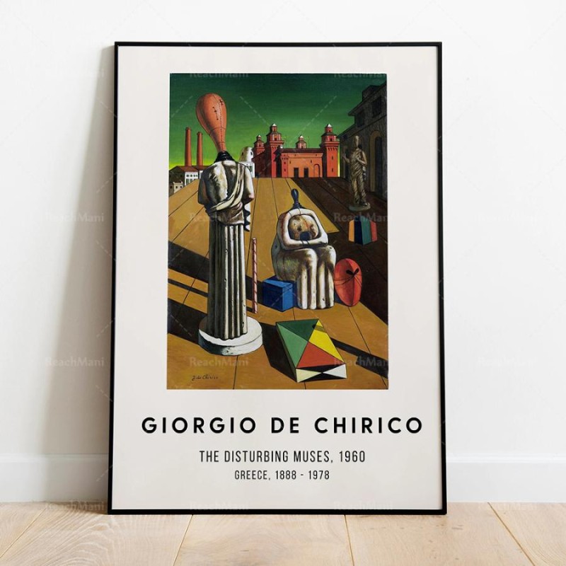 ポスター ジョルジョ デ キリコ キーリコ Giorgio de Chirico キャンバスアートポスター イラスト インテリア 海外製 枠なし  70X100cm 7 | LINEブランドカタログ