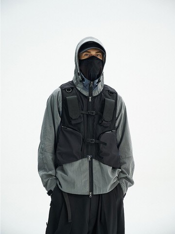 輕機能戶外戰術口袋輕量化透氣路亞背心馬甲