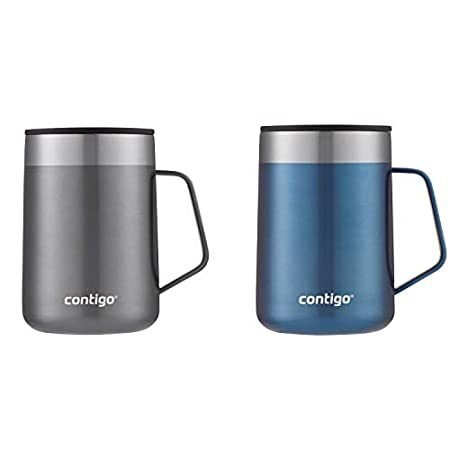 Contigo Stainless Steel Vacuum-Insulated Mug with Handle and Splash-Proof L＿並行輸入品