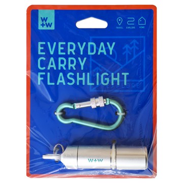 W+W 日常便攜迷你手電筒  金屬材質  1支