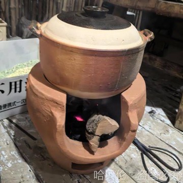 老式紅泥爐傳統手工土爐柴火爐砂鍋泥土灶農家樂煨雞湯土爐子炭爐