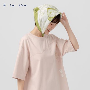 a la sha 抹茶月世界舒適方巾