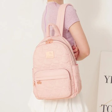 【kiki STUDIO】舒芙蕾凱蒂-後背包-粉
