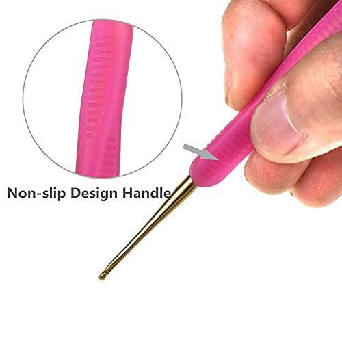 編み物 セット |Double Head Crochet Hook Set, Aluminum Tip Knitting Needle Set wit