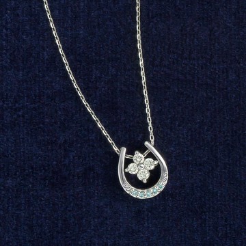 鉑金鑽石 Double Happiness 項鍊 - 45 週年紀念款式 -