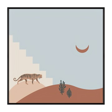 BOLUO GALLERY 菠蘿選畫所 抽象畫 遼闊沙漠 APAD6620B  60 x 60cm  黑色