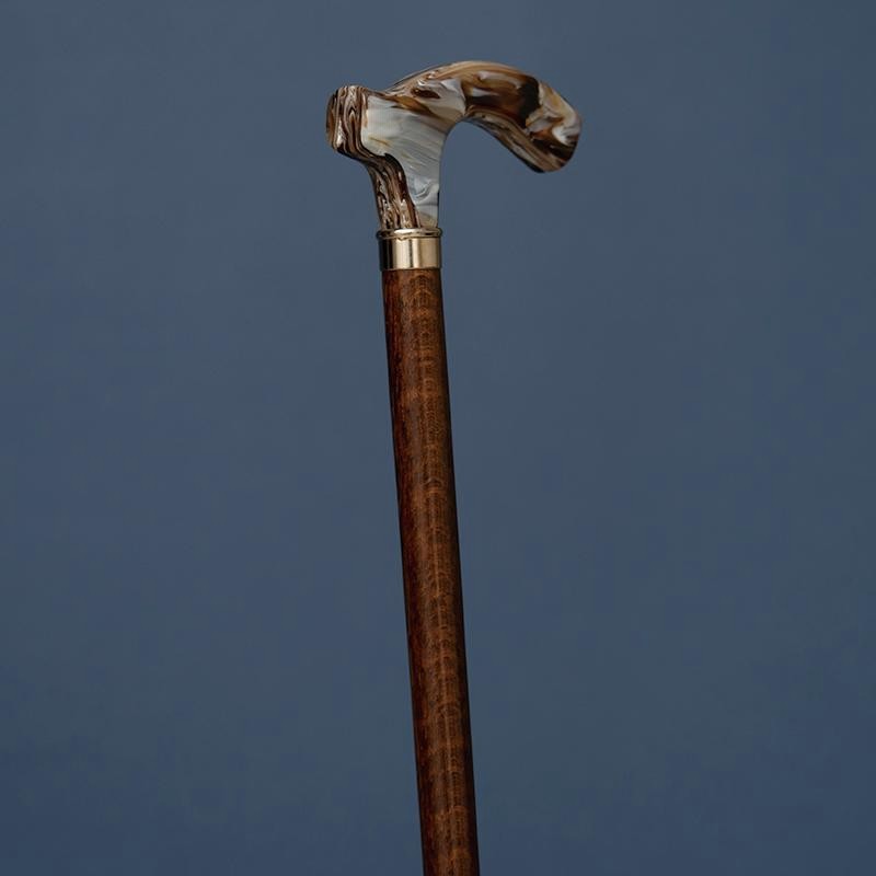 【新品】スペイン製 マーブル柄ステッキ 杖 つえ ステッキ おしゃれ スペイン製 世界に1本のデザイン