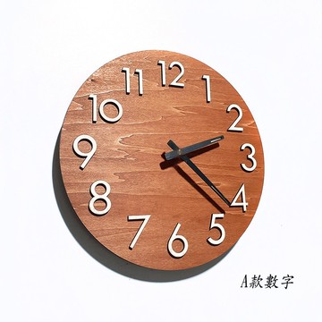 手工木作創意時鐘 簡簡單單 - 數字圓