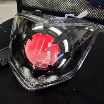 【 RX110 魚眼模組大燈 機車皆可訂製】LED直上魚眼 直上小魚眼 X6S魚眼 光圈 魔眼 炫彩可調 LED魚眼