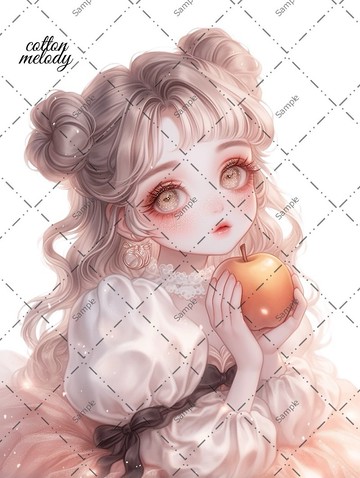 original sticker no.1614 人物貼紙 原創貼紙 人像貼紙 女孩貼紙 原創人物貼紙