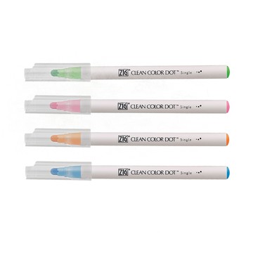 【Kuretake 吳竹】ZIG Clean Color Dot 單頭點點筆 單色 /支 TCSD-6100-6VC(日本品牌)  -  多款可選