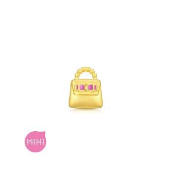 Charme Mini 蝴蝶結包包 黃金串珠