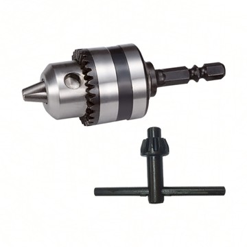 【Panrico 百利世】二分鐵夾頭組(六角軸接桿+扳手)