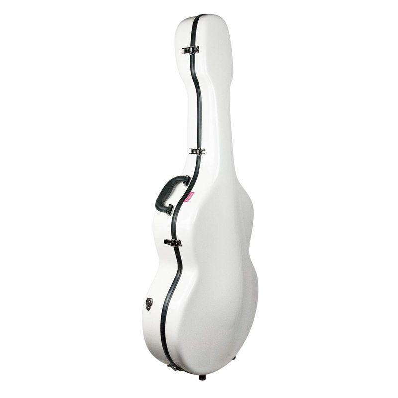 楽器ケース グラスファイバー製ギターハードケース 17"Archtop Style ホワイト