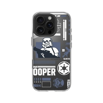 iPhone 16 Pro Clear Case（相機按鈕） 透明 - 迪士尼-星際大戰 Star Wars - 風暴兵-潮流系列