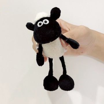 呆萌植絨小兔汽車鑰匙扣女掛飾毛球鑰匙圈鏈包可愛車鎖鑰匙