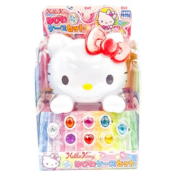 Hello Kitty 凱蒂貓 塑膠玩具 化妝台玩具 戒指套裝  1個