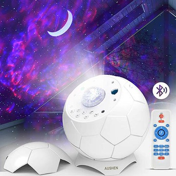 AUSHEN【美國代購】雷射星星投影機 LED夜燈 星雲 燈光效果