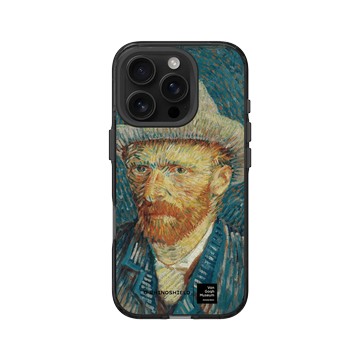 iPhone 16 Pro Clear 酷墨灰 - Van Gogh Museum - 戴灰氈帽的自畫像