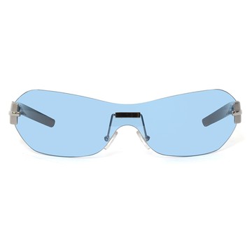 EXTe 義大利 時尚一片式透明感太陽眼鏡 / 藍EX69S8C1