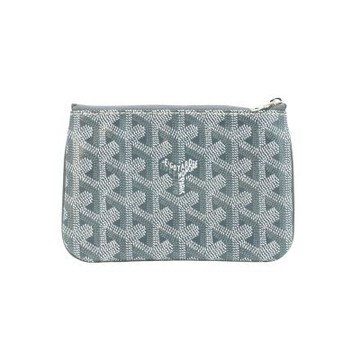 Goyard Sénat Mini Pouch 帆布一字拉鍊零錢包(灰)