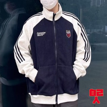 【自己人】運動休閒棒球服 長袖外套 美式復古三條槓外套 潮流撞色 男生外套 男女情侶百搭 男裝 BCBN03