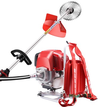 五羊本田割草機四沖程背負式小型多功能汽油打草機農用收割除草機-Misaki精品