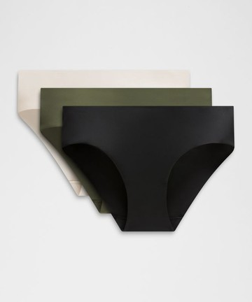 InvisiWear Mid-Rise Bikini Underwear 3 Pack Size XS