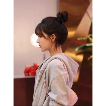 NASA趙露思同款衛衣女連帽春秋2025新款爆款美式oversize開衫外套