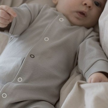 瑞典 The Sleepy Collection 寶寶匹馬棉家居服 Grey - 80/86cm