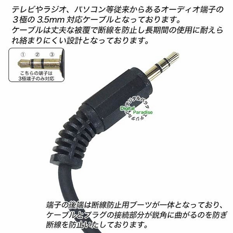 最大49%OFFクーポン 3.5mmステレオケーブル15cm 3極3.5mm オス ⇔3極3.5mm 音楽編集 音響機器等の接続に オーディオケーブル  15cm COMON SS-015