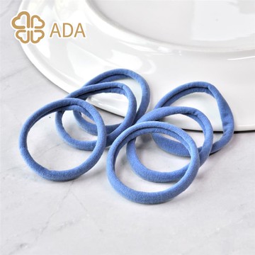 ADA柔軟高彈力髮束-淺藍6入