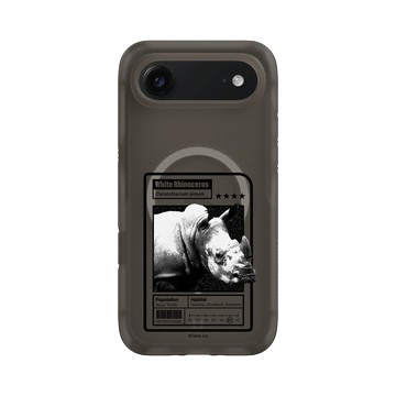 iPhone Air AirX 本質黑 - RHINOSHIELD X Taipei Zoo - 白犀牛：限量卡牌