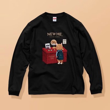 NEW ME 貓咪來到眼鏡行 / 安心品質 / 經典長袖純棉T恤